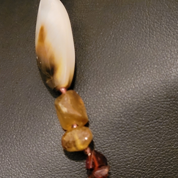 Estate Abalone Shell & Glass Beaded Necklace - Picture 4 of 5